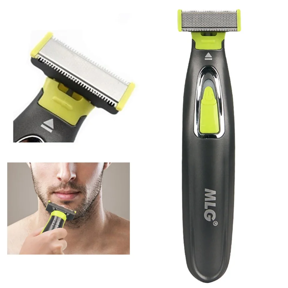 Elektrický holiaci strojčeka nabíjateľné nabíjateľné brada Razor Body Zastričilo muži muži holen