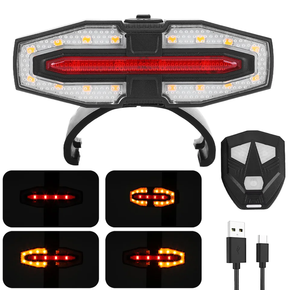 Elektrický kolobežník sústruženia Signál Tail Light USB nabíjateľné inteligentné bezdrôtové svetlo LED svetlo LED signálu pre Xiaomi M365 PRO 2 MI 4