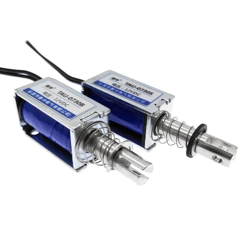 Elektrický magnet 12v 24v rám solenoid elektromagnet 0730S 0730B Push & Pull Cestovanie 10 mm