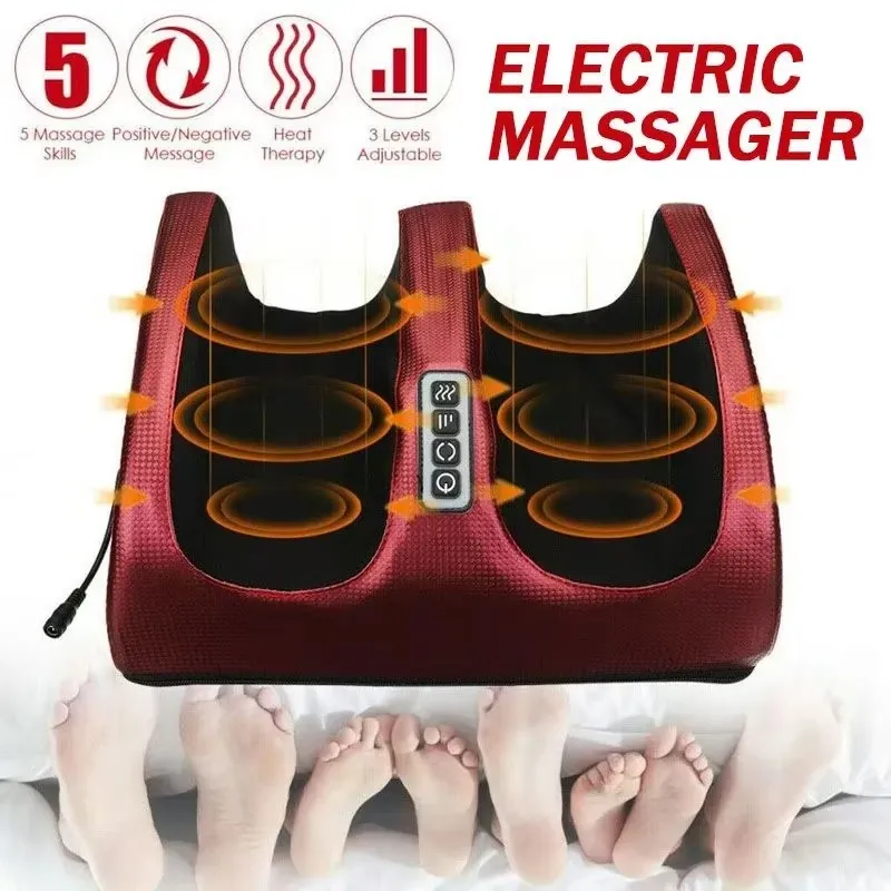 Elektrický masáž nôh miesenie hlbokého tkanivového zahrievania shiatsu lýtkový sval menší tlak na tlak únavu únavy