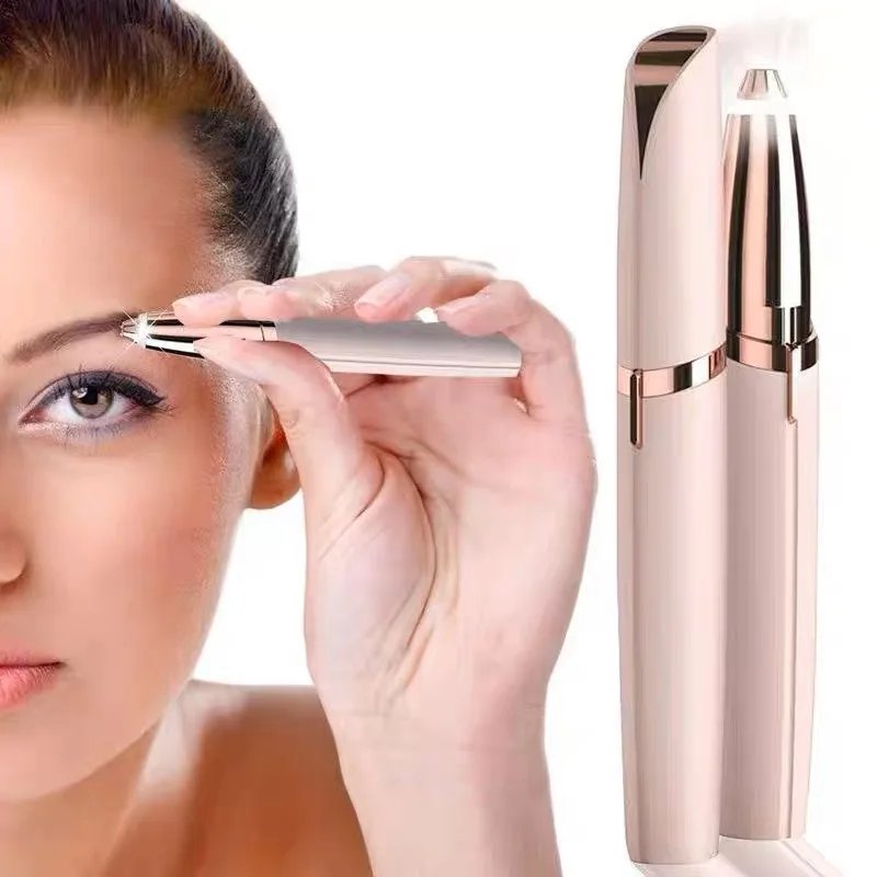 Elektrický obočie Trimmer Oči obočia shaper ceruzka na tvár remover vlasov Forwomen make -up bezbolestne bezbolestné