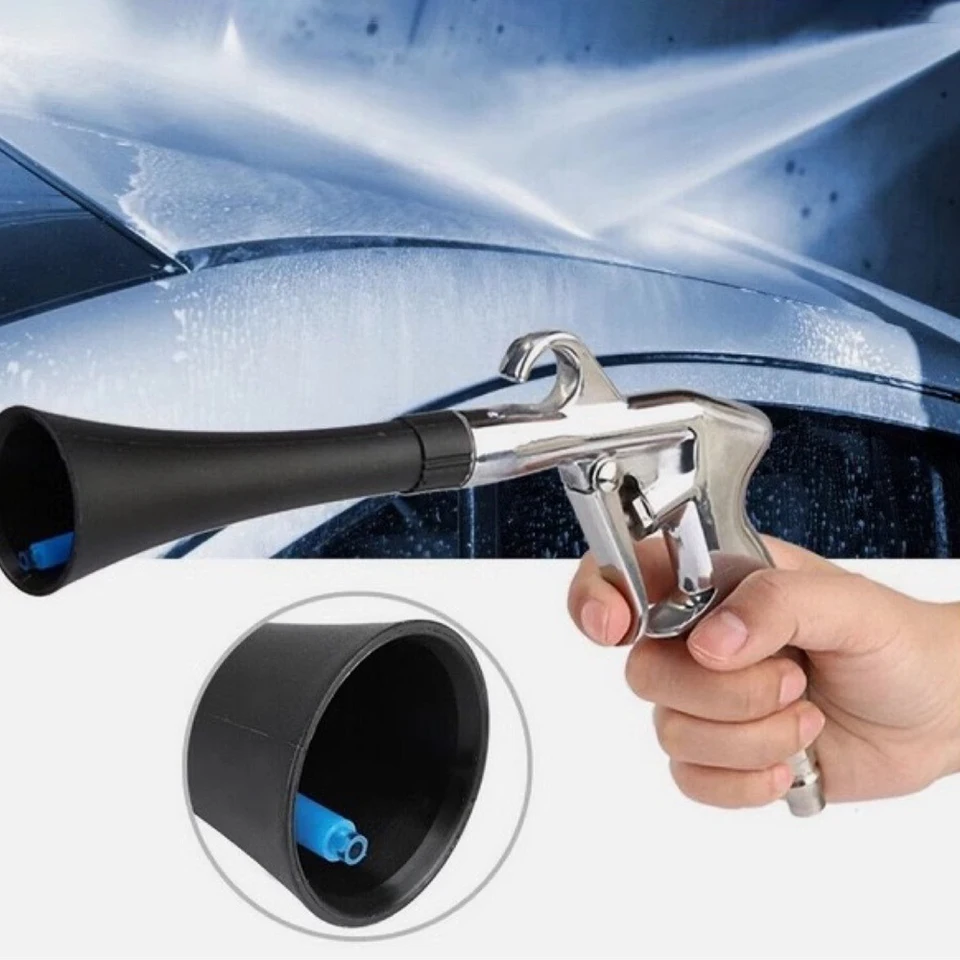 Elektrický penový rozprašovač peny penového generátora na umytie auta umyť umývanie automobilu Pena Wash High Tlace Air Blow Gun s 2 dyslami