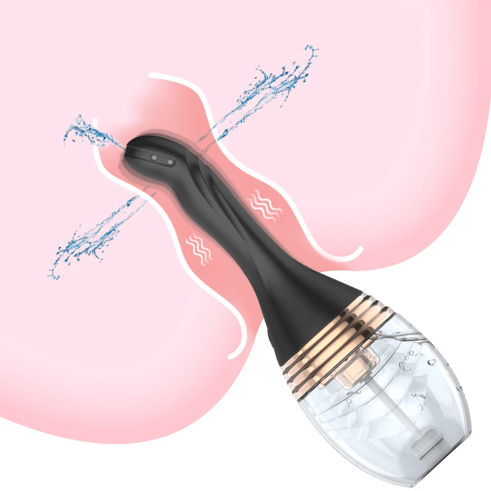 Elektrický silikónový análny čistiaci klystýri čistiaca nádoba na čistenie vagíny čistiaca klystýri žiarovka žiarovka Hygiena Hygiena sexu