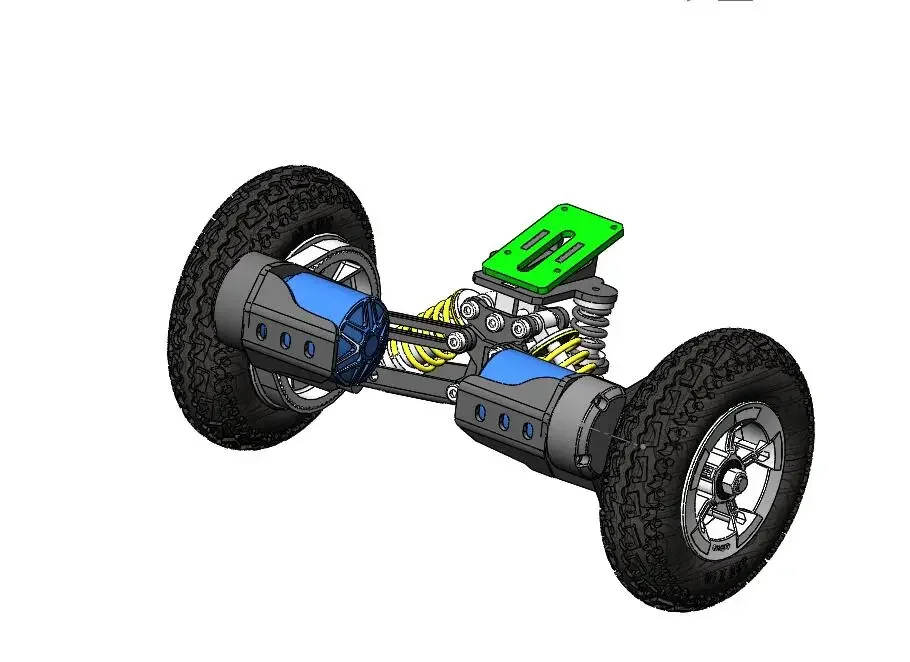 Elektrický skateboard off-road skateboard šok tlmič most Nezávislé zavesenie skateboard most tlmič nárazov