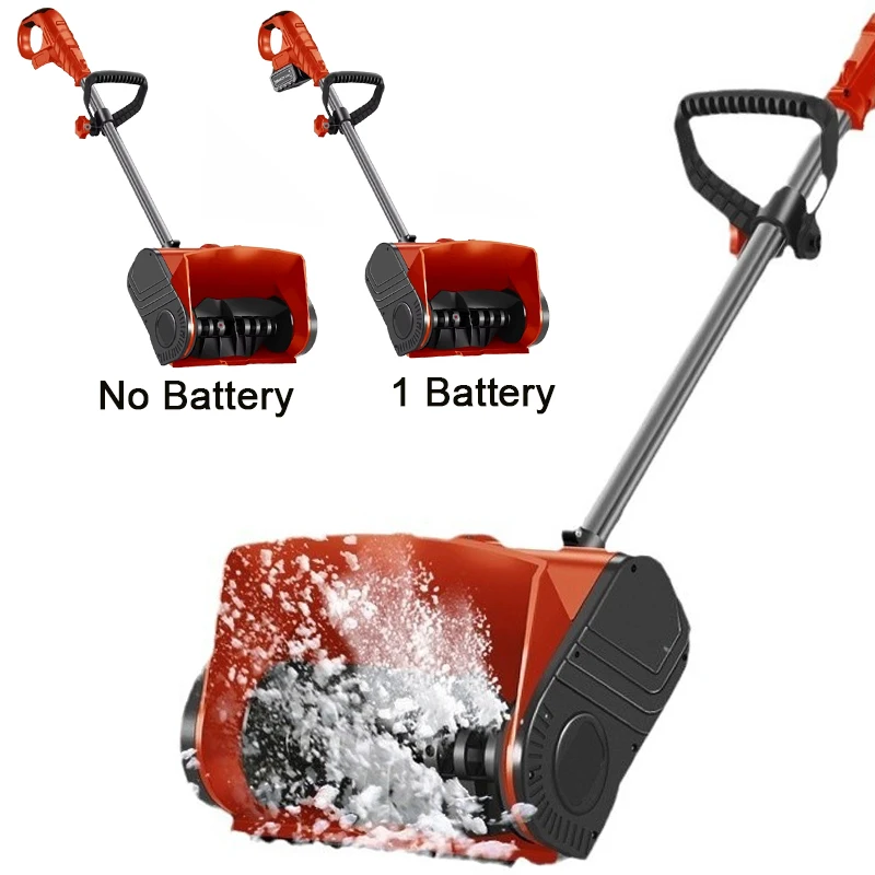 Elektrický snehový pluh ručne odbočený snehový fúkač 20 V malá cesta snehová lopata pre domácnosť Sneh na odstraňovanie batérie/bez batérie
