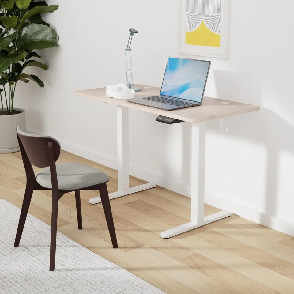 Elektrický stolný stôl, 48 x 24 palcov výšky nastaviteľné stoly v stoji, stoly pre domácu kanceláriu, počítačový stôl