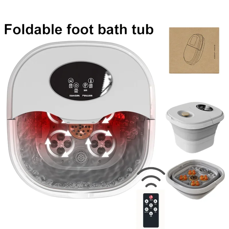 Elektrický valček Footbath Hydroterapia Masáž nôh Nohavieť na sklonie vane prenosná konštantná teplota s diaľkovým ovládaním