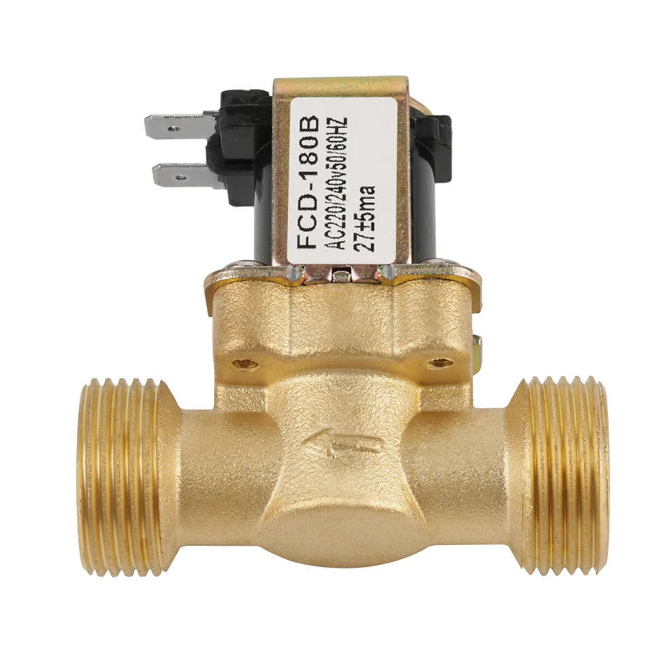 Elektrický ventil solenoidný ventil G3/4 2 -Way Water Inlet N/C Normálny uzavretý tlak elektrický solenoidný ventil AC 220V FCD -180B