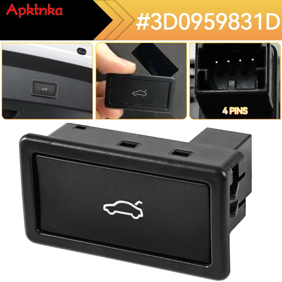 Elektrický zámok na prepínač kmeňa Trunk Trunk Trunk Lock pre Audi A4 S4 A6 S6 A6 A7 VW Passat Skot Octavia 3D0959831D 7L6959520C