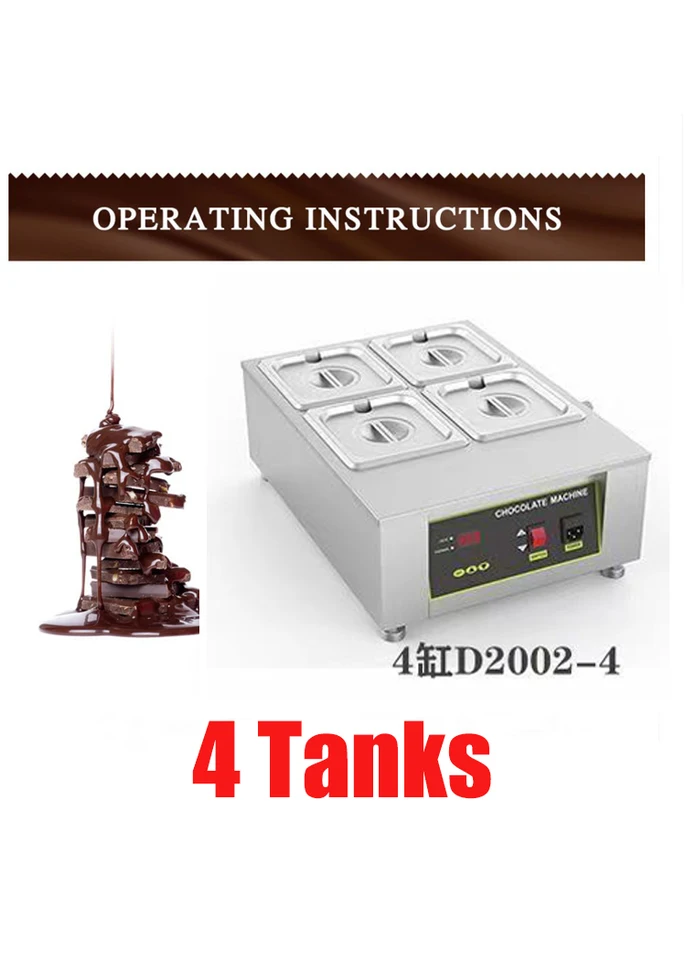 Elektrický čokoládový syr topiaci stroj Ohrievač Double Hot Pot Fountain Cotle ponorenie valca Meltter Panter Ohrievač