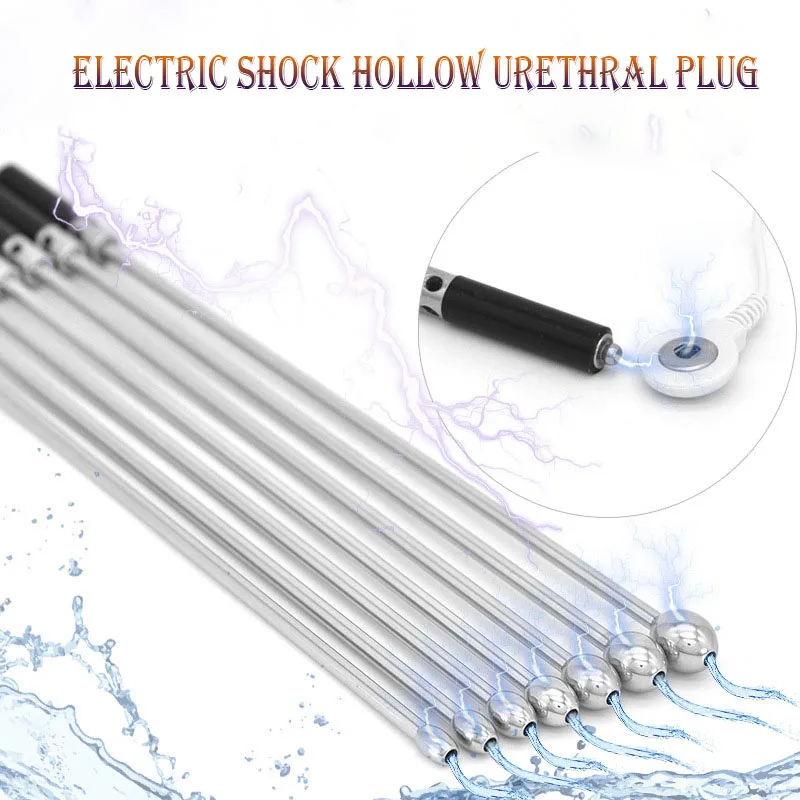 Elektrický šok dutinu penis plug mužský uretrálny zvuk zvuku dilatátor Elektrošknina stimulácia stimulácie penis Penis Sex Sex Hračky pre mužov