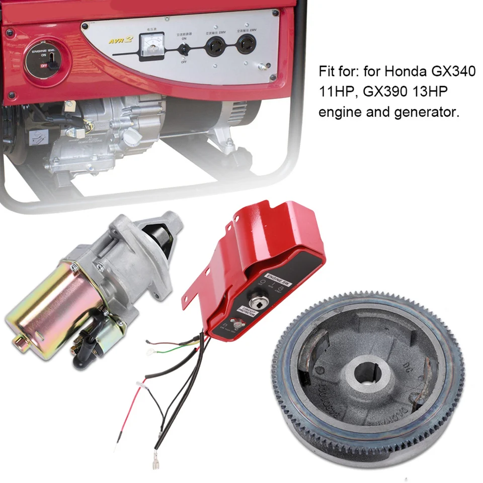 Elektrický štartovací spínač štartéra Motor Ovládací spínač pre gx390 Kľúčové slová elektrické, štart, kit§Electric, Start, Set§starter,