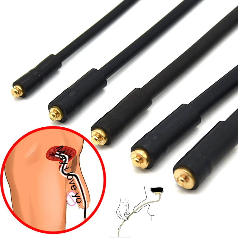 Elektro stimulačný penisový dilatátor vylepšujúci uretrálny zvuk, masturbátor katétra e-stimu