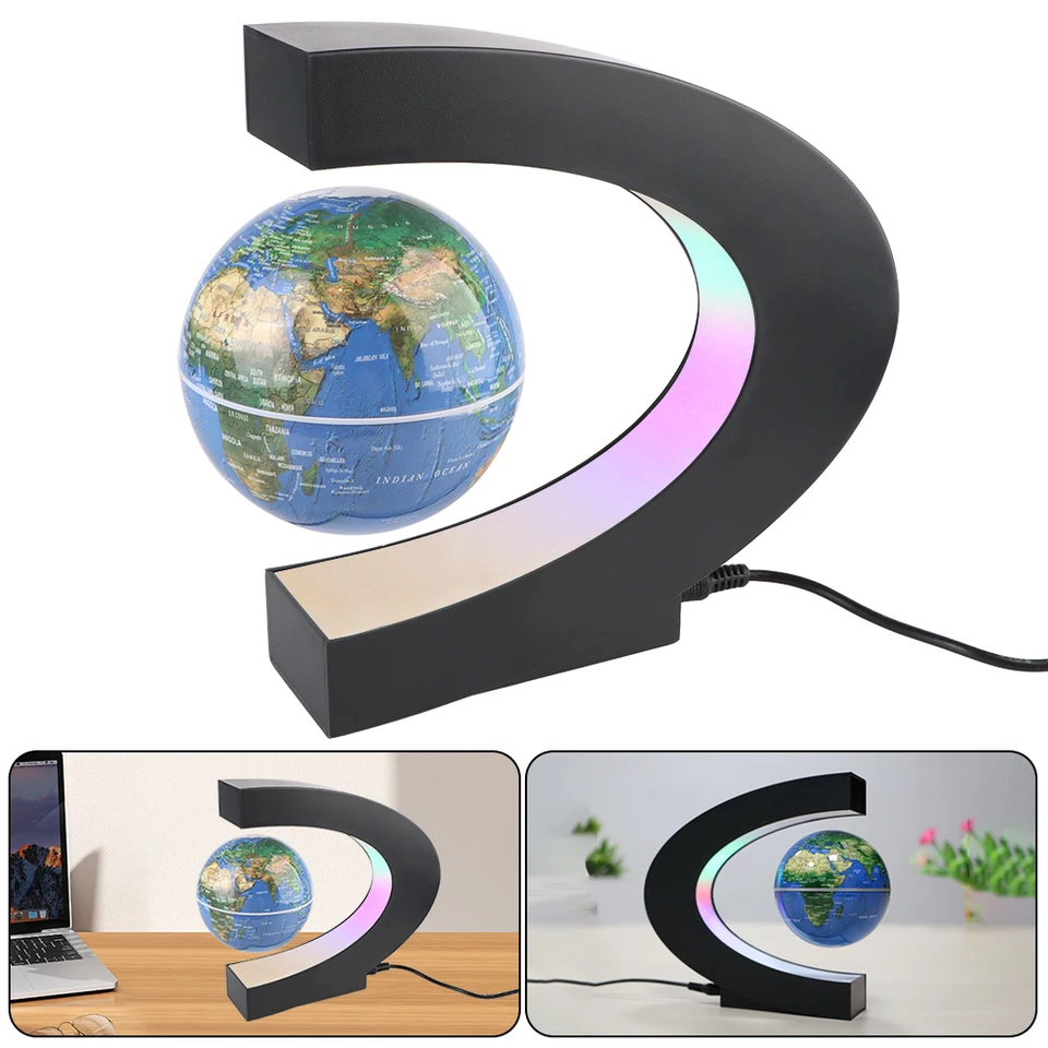 Elektronická antigravitná lampa Magnetická levitacia Globe LED sveta mapa sveta plávajúce darčeky narodeniny Novinka guľôčkové svetlo dekoratívne