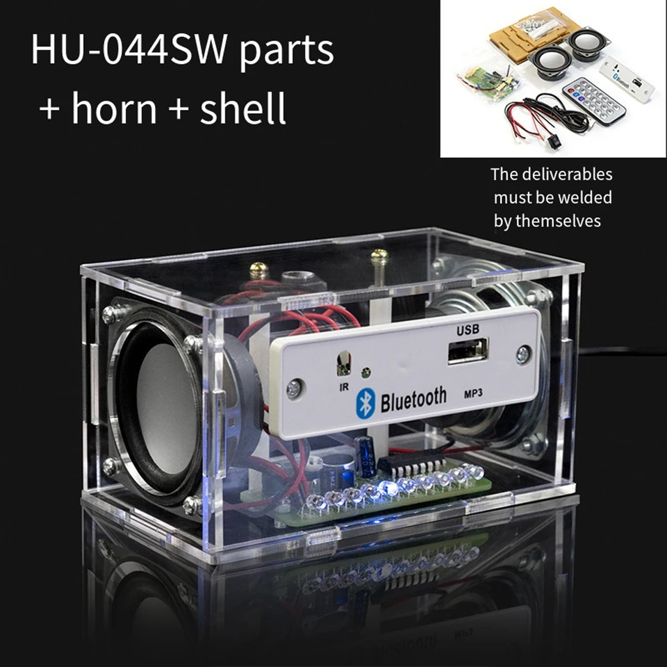 Elektronika DIY spájkovanie Projekt Practice spájkovacia zostava DIY Elektronická súprava komponent DIY Bluetooth Súprava reproduktorov 2*3W reproduktory