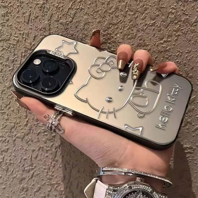 Elektroplatovaný prípad Hellokitty pre Samsung A73 A72 A55 A54 A53 A35 A34 A33 A32 A30 A24 A23 A22 A22 A14 A05 4G 5G Matte Cover Cover Cover