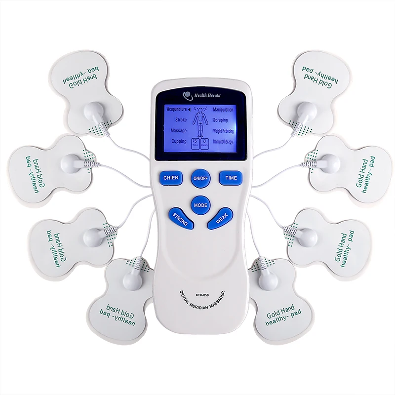 Elektródový stroj svalové stimulátor Massager zadný krk na krk reliéf o ramene Multifunkčná modrá obrazovka malý stroj