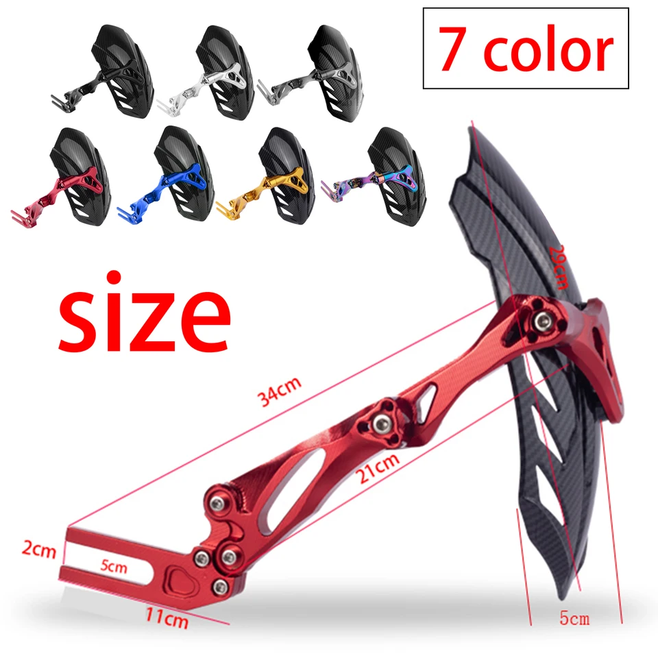 Eletric Bike Bike Budguard Fender pre N1S U+B MSX Sniper150 Ochrana Fender Splash Guard zadný blatník hliníkový zliatina