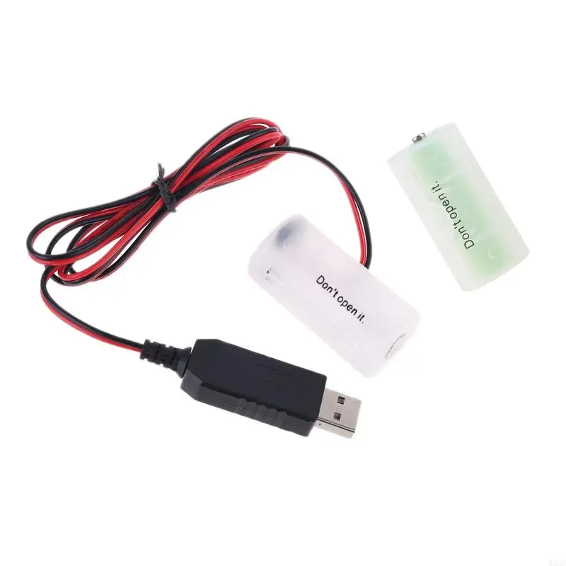 Eliminátor batérie R53C USB napájacie napájanie Vymeňte 1,5VC batériu pre rádiové elektrické hračky LED dióda LED kalkulačka Svetlo
