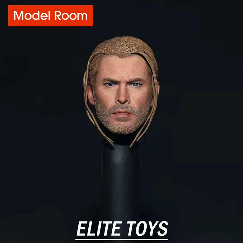 Elite Hračky 1/6 Chris Hemsworth Braid Hair Hair Sculp Castry Model Fit 12 '' Male Soldier Action Figure Body Dolls
