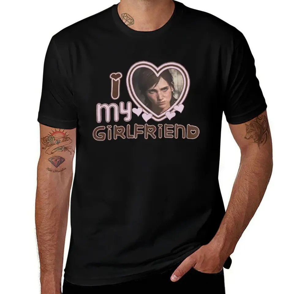 Ellie Williams I Love Girlfriends T-Shirt Custom Tirth Sports Fans Prispôsobené pánske tréningové košele