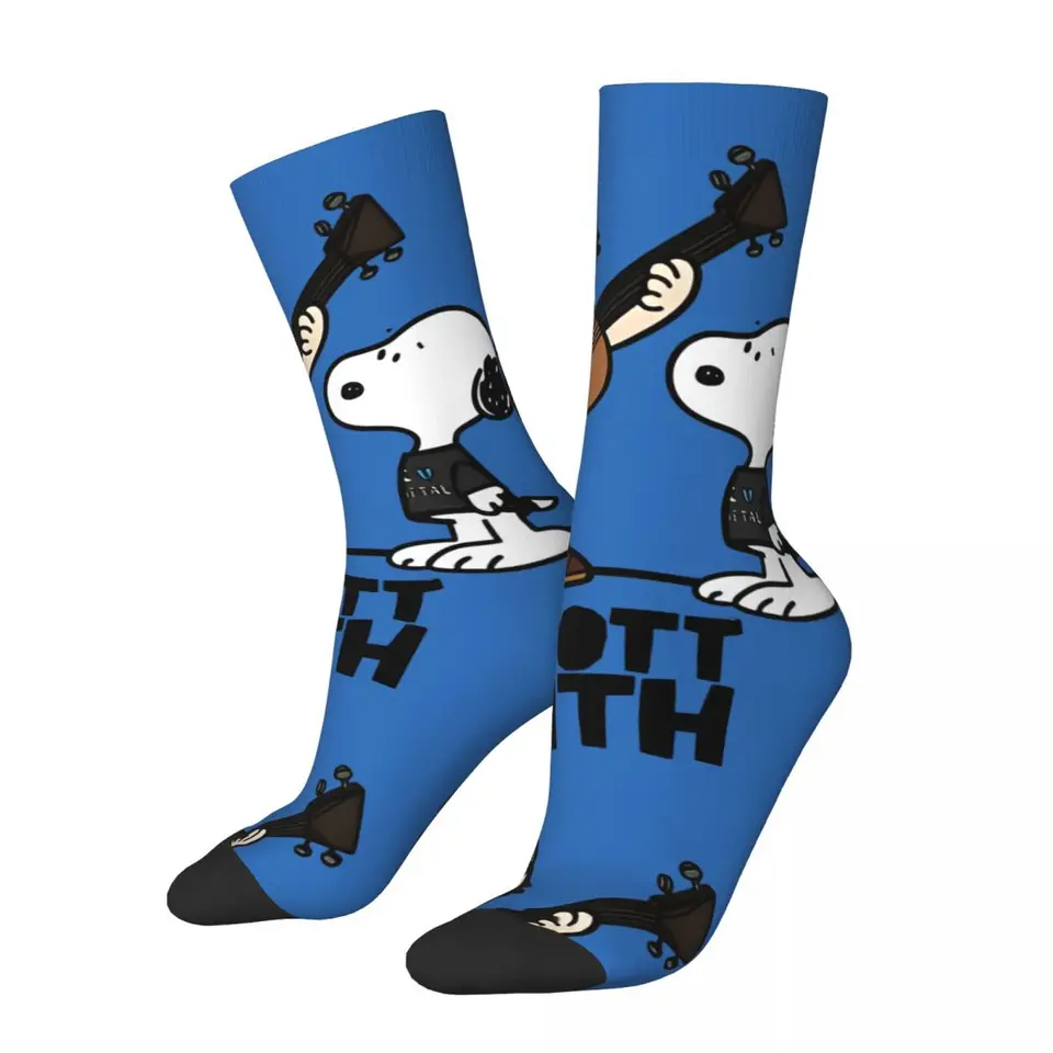 Elliott Smith x arašidy pánske ponožky Vintage harajuku arašidy snoopy ulica štýl novinky Novinka Casy Crew Sock Sock