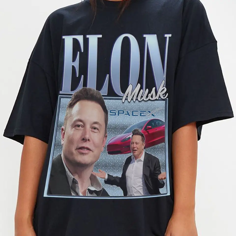 ELON MUSK Retro tričko ELON MUSKY TIRKY