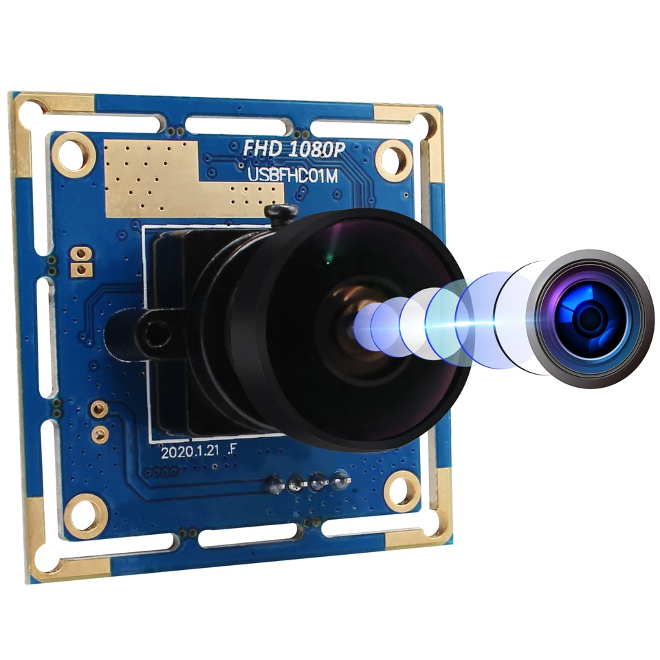 ELP 1080p 30fps 720p 60fps 480p 100fps PC Webová kamera široký uhol 150Degree webcam USB Camera Camera pre Android Linux Windows Mac OS
