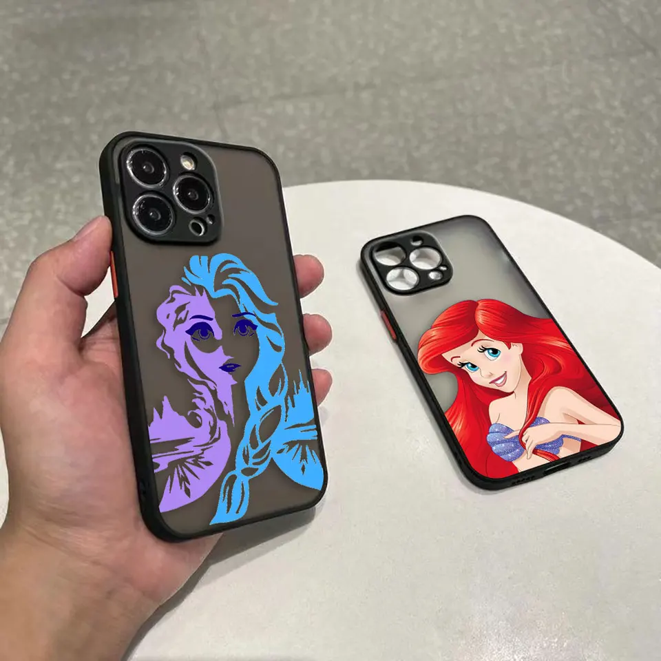 Elsa Anna Anna Mermaid Beauty Girl Cover Matte Case pre Oppo Reno 2f 2Z 3 4f 5f 5f 6 7 7Z 8 8t Nájsť x5 lite rpo frpsted prípad fonda