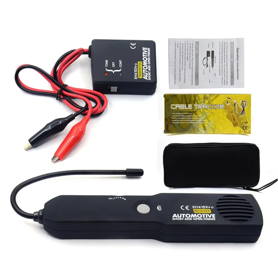 EM415Pro Automotive Short Cable Univerzálny odolný tracker & Open Wire Finder EM415 PRO 6-42V DC Nájsť auto skratového obvodu