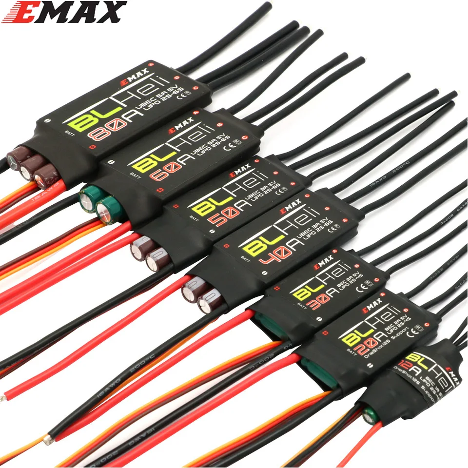 Emax Blheli 80a 60a 50a 40a 30a 20a 12a ESC pre multirotorické lietadlo s pevným krídlom FPV Racing QAV250 QAV210 DIY diely