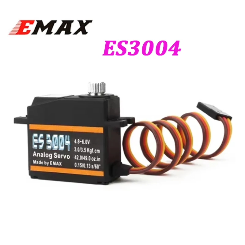 Emax ES3004 20G 3,5 kg 0,13 s 23t metalové prevodové zariadenie Analógové servo pre RC lietadlo ES3104 Upgrade