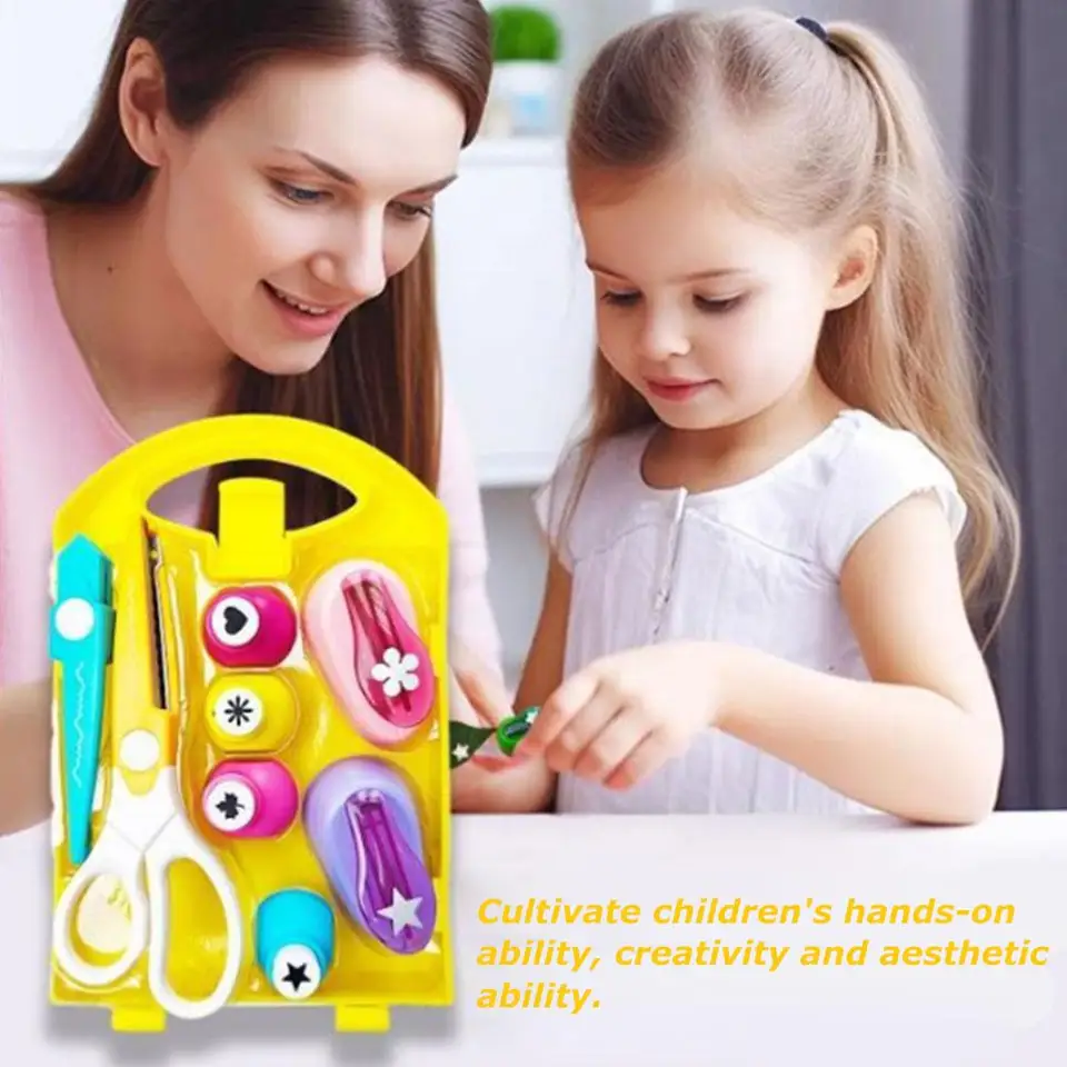 Embosing stroj sada ručne vyrábaná karta Cutter Mini zošita ručne vyrábaná tvarová punčová karta Cutter Cutter Dierovanie DIY Punch Flower S6R7