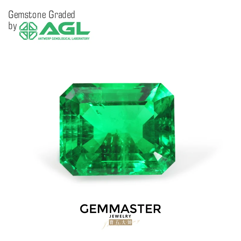 Emerald Cut Lab Grown Emerald VVS vs Green Gemstone Colombia Color Hydrotermálne laboratórium smaragd s certifikátom