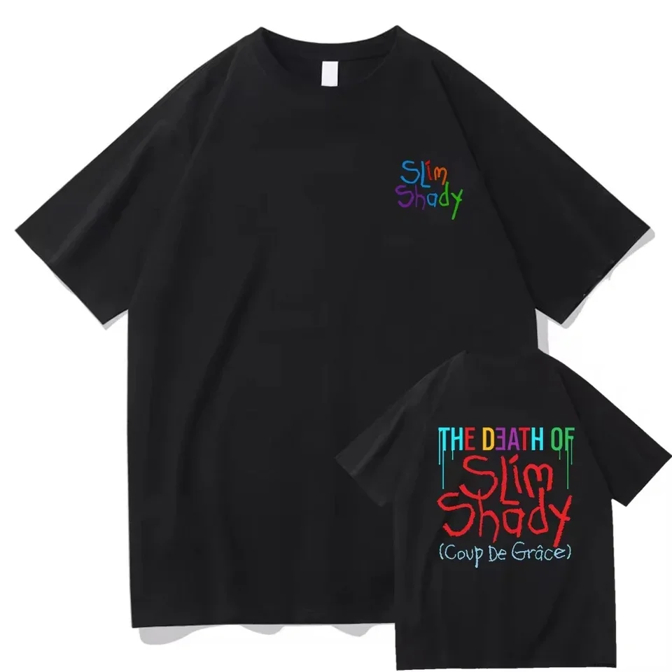 Eminem Nový album The Death of Slim Shady Renaissance T košeľa 2024 Men Clothing Harajuku letné unisex bavlnené vrcholy nadmerne veľtrh
