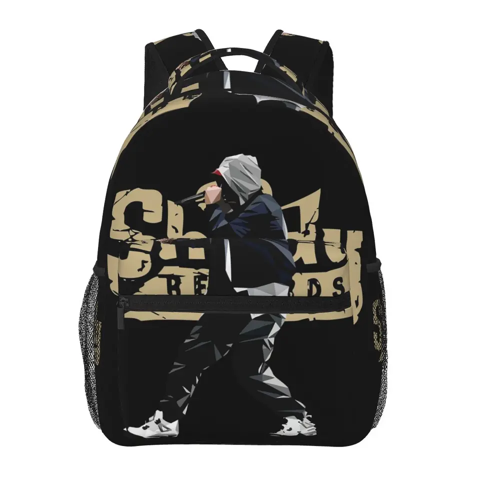 Eminem Shady Goat Music Fan Batohy Boys Dievčatá Študenti Školské tašky Travel Rucksnack Ramer Bag Veľká kapacita