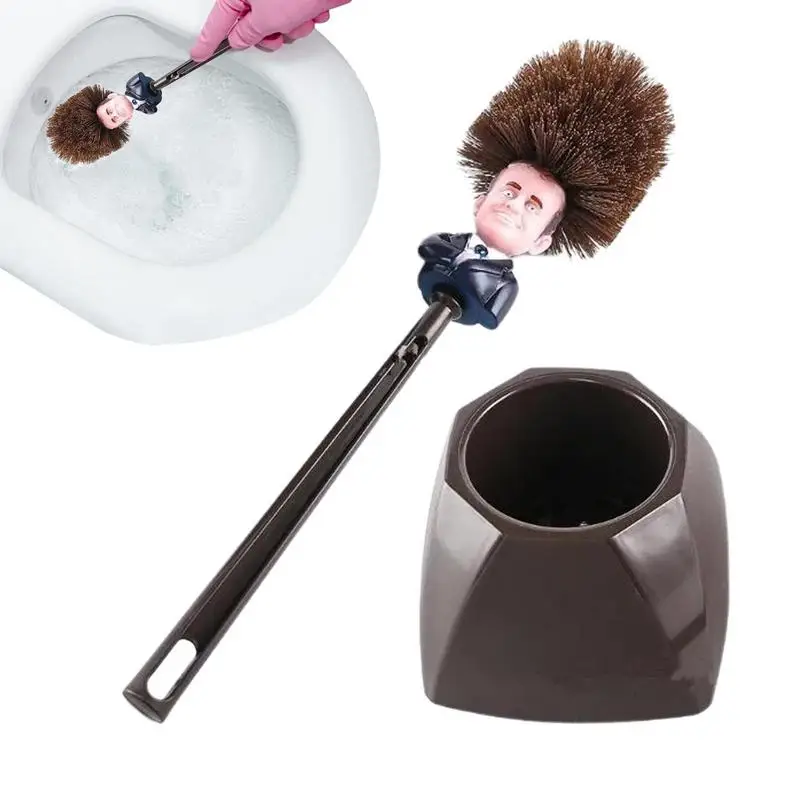 Emmanuel Macron Brosse WC Brosse de toalet francúzsky prezident Trump toaleta kefka vtipné čistenie nástroja