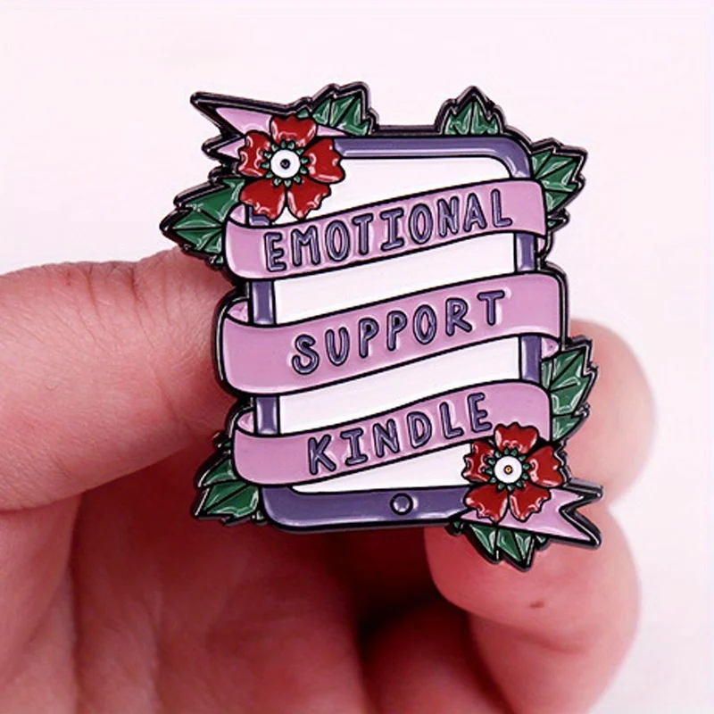 Emocionálna podpora Kindle Letter Flower Broš
