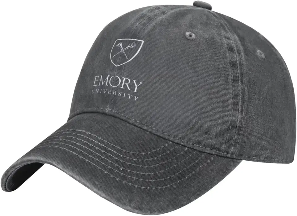 Emory University Hat Nastaviteľná baseballová čiapka Cotton Cowboy Hat, módna pre mužov