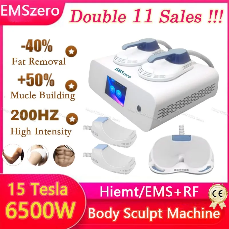 EMS Body Sculpting Machine Emszero Nova 15 Tesla 6500W 200 Hz Hiamt Neo svalové kontúrovanie tela