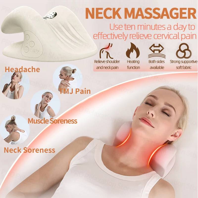 EMS krk Massager Elektrický krčný vankúš Massager relax vankúš Sleep Sleep Hot Compress krk Message