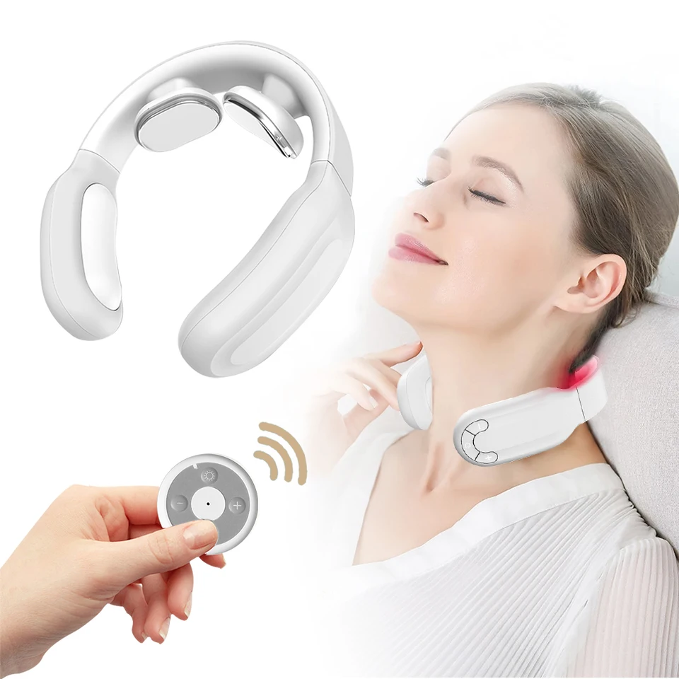 EMS krk Massager Horúca kompresia hlboké tkanivo miesenie masážneho zariadenia Odprava na prenosný krk masáž pohodlie zdravotný nástroj
