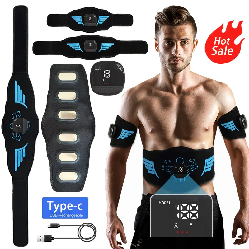 EMS stimulátor svalov ABS ABS Trainer Masáž masážne svalové tonerové kalórie Spotreba vykazuje stratu masáže popáleniny tuku
