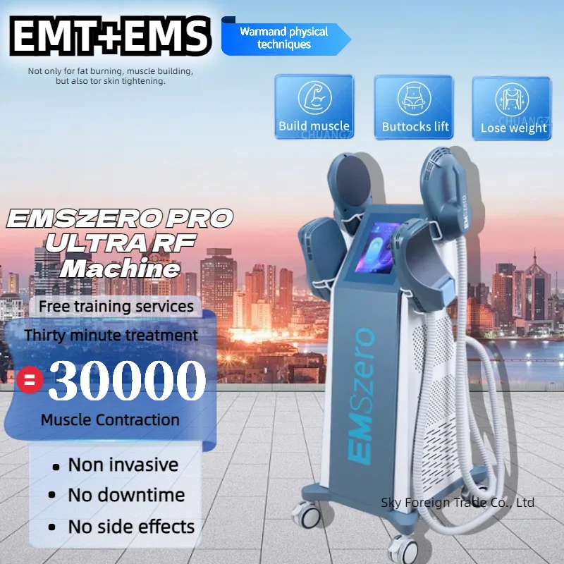 EMSZERO EMS svalové stimulované strojové sochárky EMS/EMT+RF NEO TESLA Hmotnosť straty elektromagnetického panvového štíhlych EMSZERO 2024
