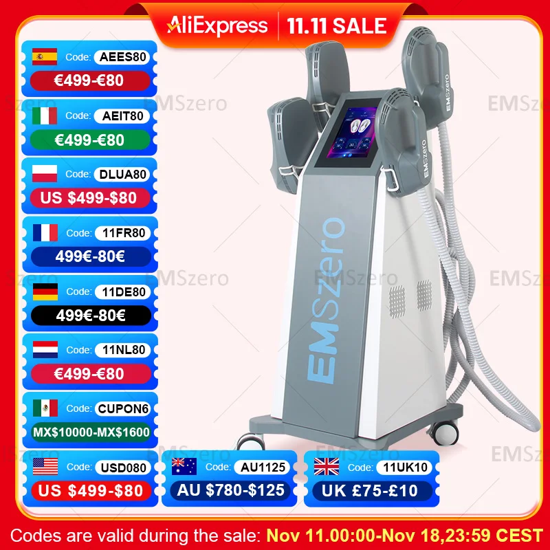 Emszero Neo 15 Tesla 6500W Hi-EMT EMS prenosné svalové chudnutie a chudnutie gravírovanie Salón sochárstva