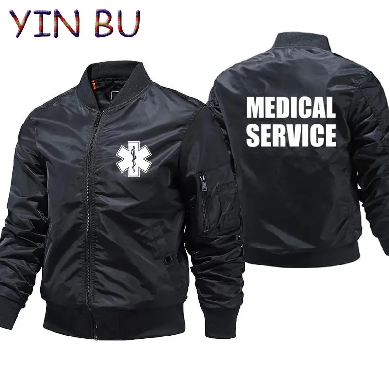 EMT paramedic pohotovostné lekárske služby hrubé zimné motocykle Windbreaker Bundy Pánske bombardovacie bunky T tričká 4xl