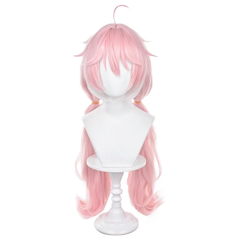 Encore Wig Wuthering Waves Cosplay dlhé ružové parochne s cop