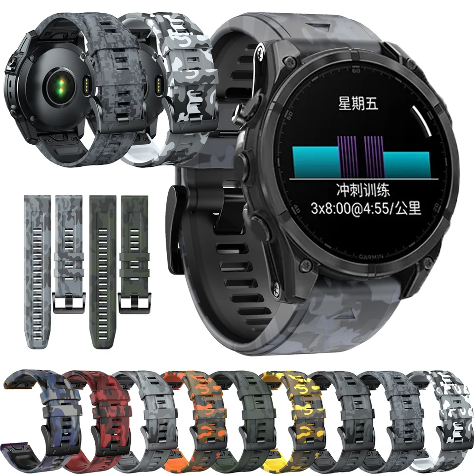 Enduro 3 Sports Silikone Watch Band QuickFit 22mm 26 mm pre Garmin Fenix ​​8 E 7 7x 6 6x 5 5x Plus/Epix Pro Gen 2 47 mm 51 mm remienok