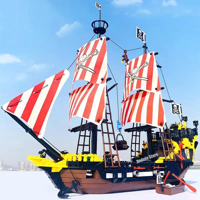 Enlighten Build Block Pirates a Royal Guards Battle Castle 366ks Vzdelávacie tehly hračky pre chlapca Christamas Gift 310