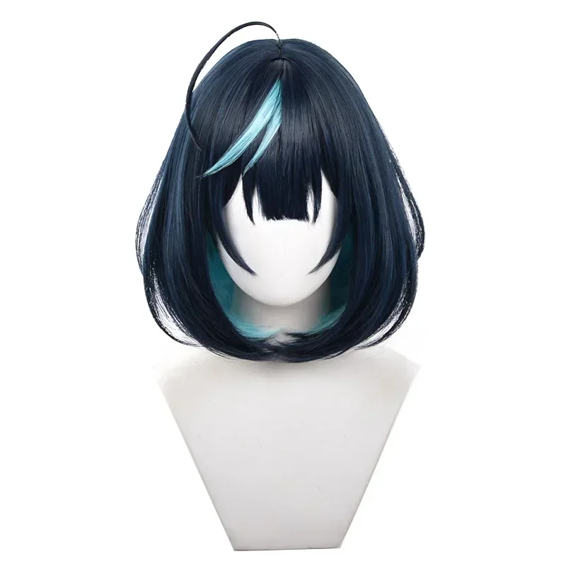 Ensemble Stars ESU Sagiri Cosplay parochňa Parochňa tmavom modrých krátkych vlasov Čistota hmla Hmla odolné voči vlasom Vlasy bez parochne siete Halloween